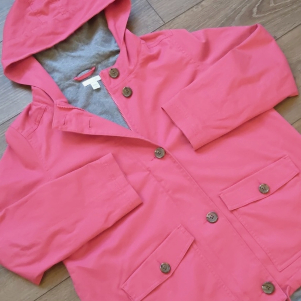 J.‎ Jill Hooded Anorak Jacket - Lightweight & Sweatshirt Lined - Cotton Blend SP